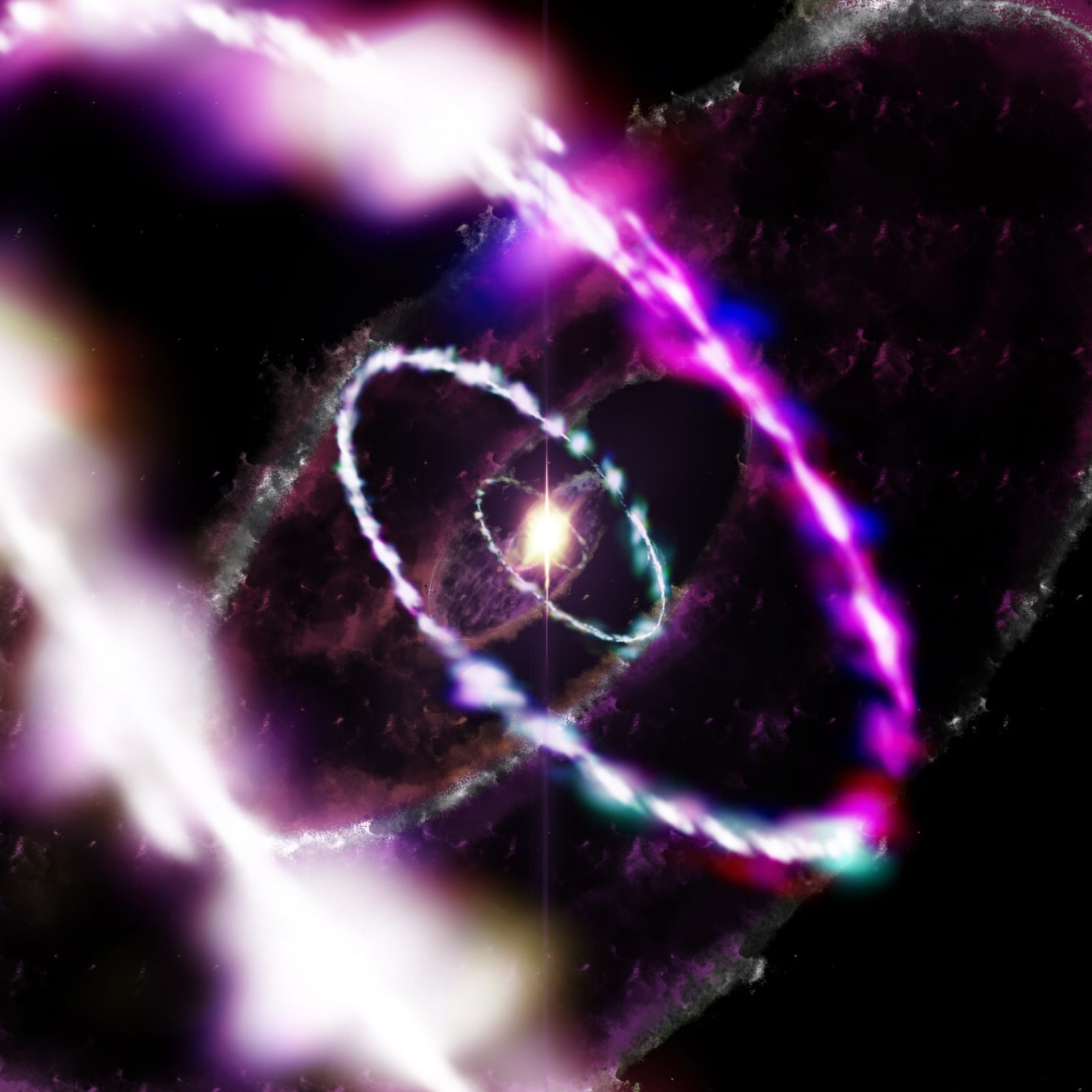 Light-language artwork by Nathaniel Parant