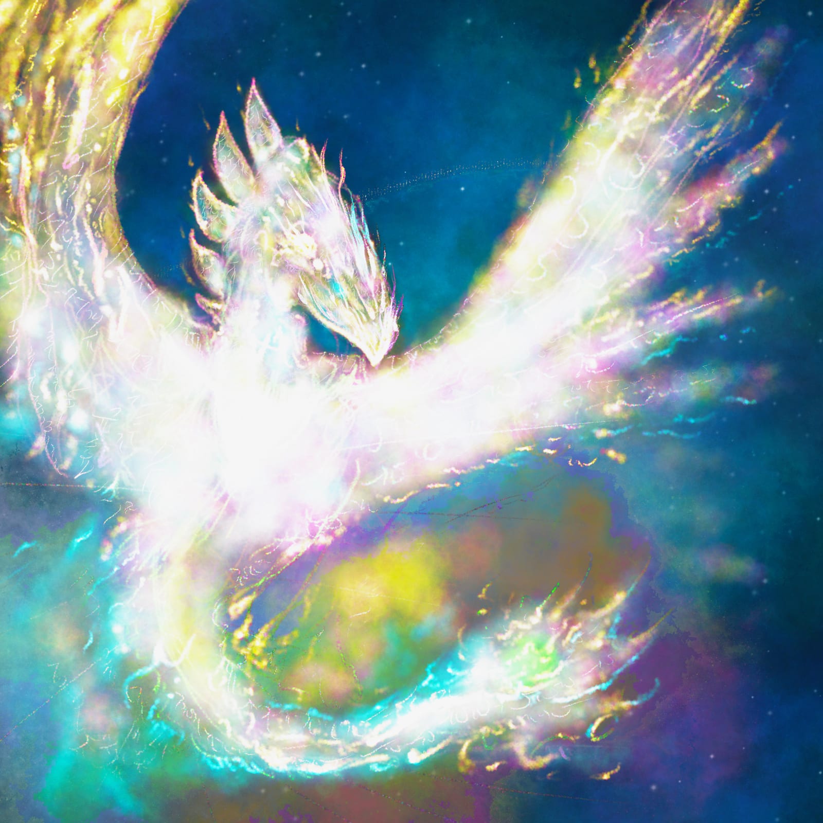 Light-language artwork by Nathaniel Parant